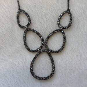 Lia Sophia Elegant Black Gitzy Necklace
